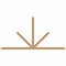 Ekena Millwork Saratoga Timber Gable Bracket, Western Red Cedar, 108"W x 54"H x 1 1/2"D x 3 1/2"F, 12/12 Pitch GBW108X54X0204SAR00SWR - alternate 1